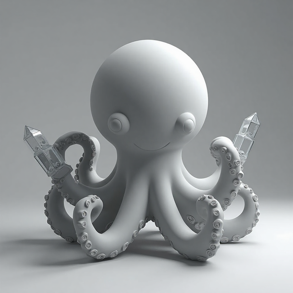 Chibi Octopus Figurine free 3D printable STL