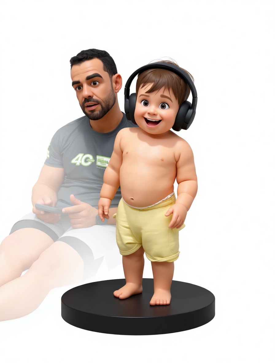 Happy Toddler Figurine free 3D printable STL