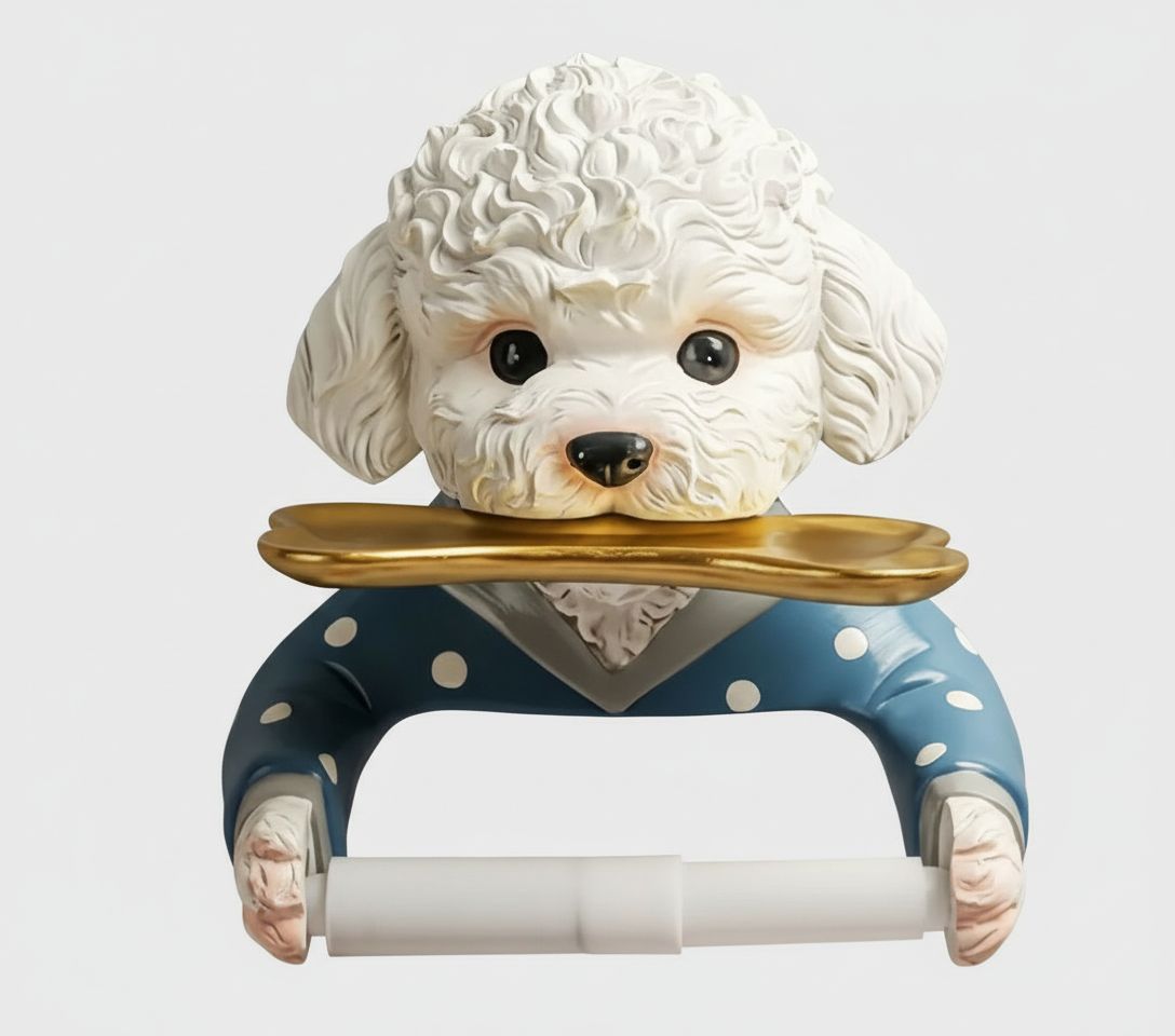 Playful Poodle Sculpture free 3D printable STL