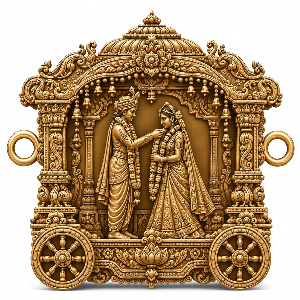 Traditional Indian Wedding Sculpture - Free 3D Printable STL File