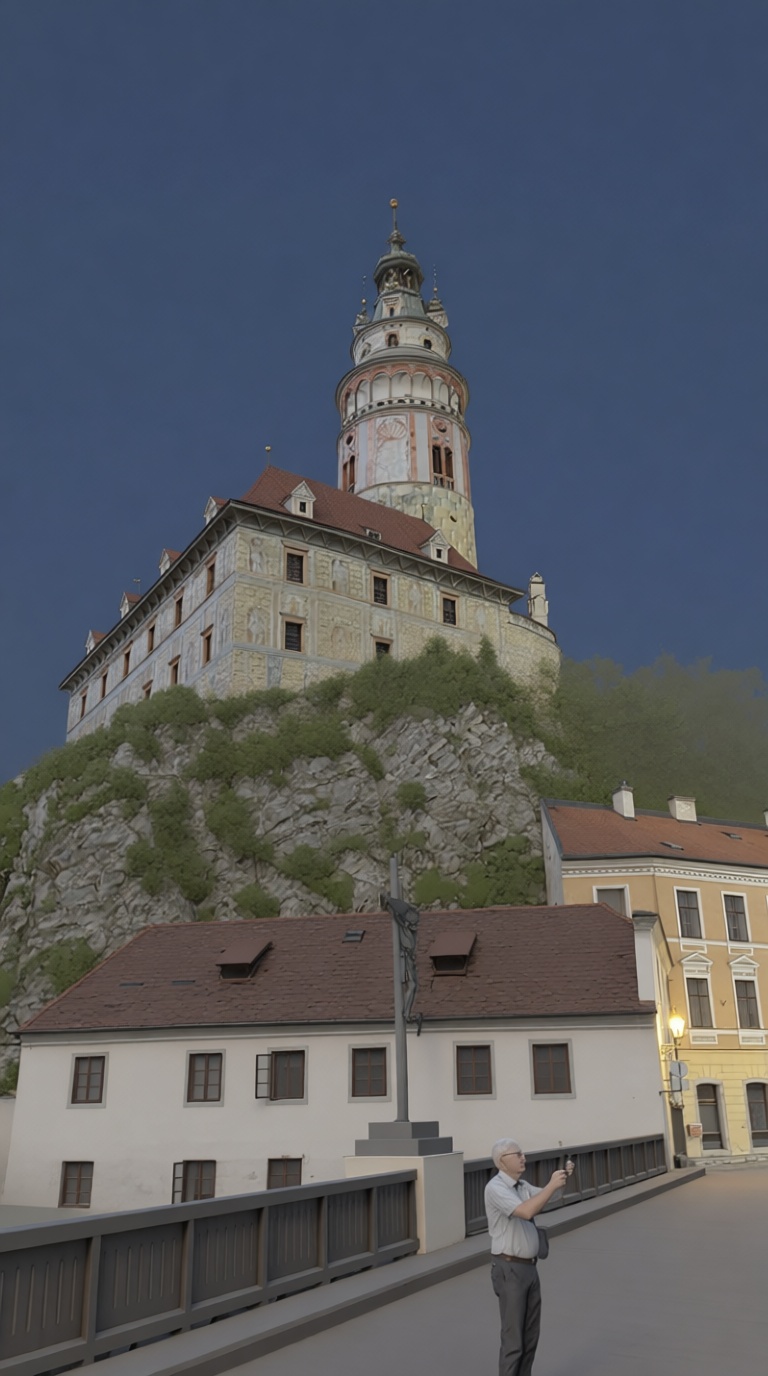 Český Krumlov Castle Model free 3D printable STL