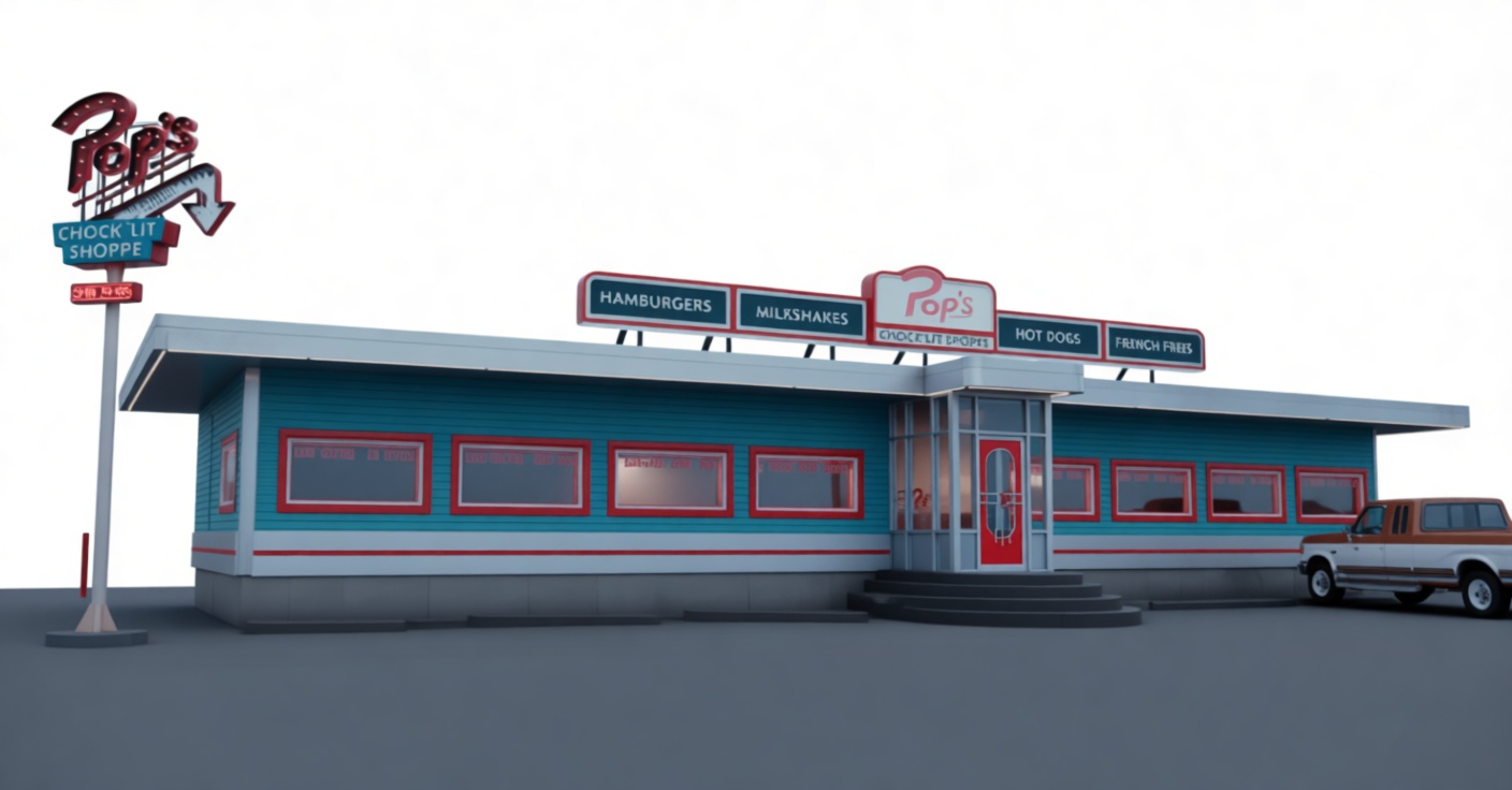 Pop's Chock'lit Shoppe Model free 3D printable STL