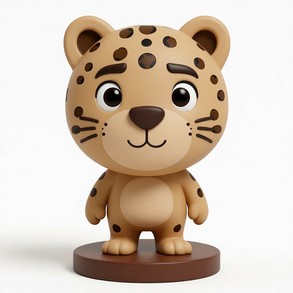 Leopard Cartoon Figurine free 3D printable STL