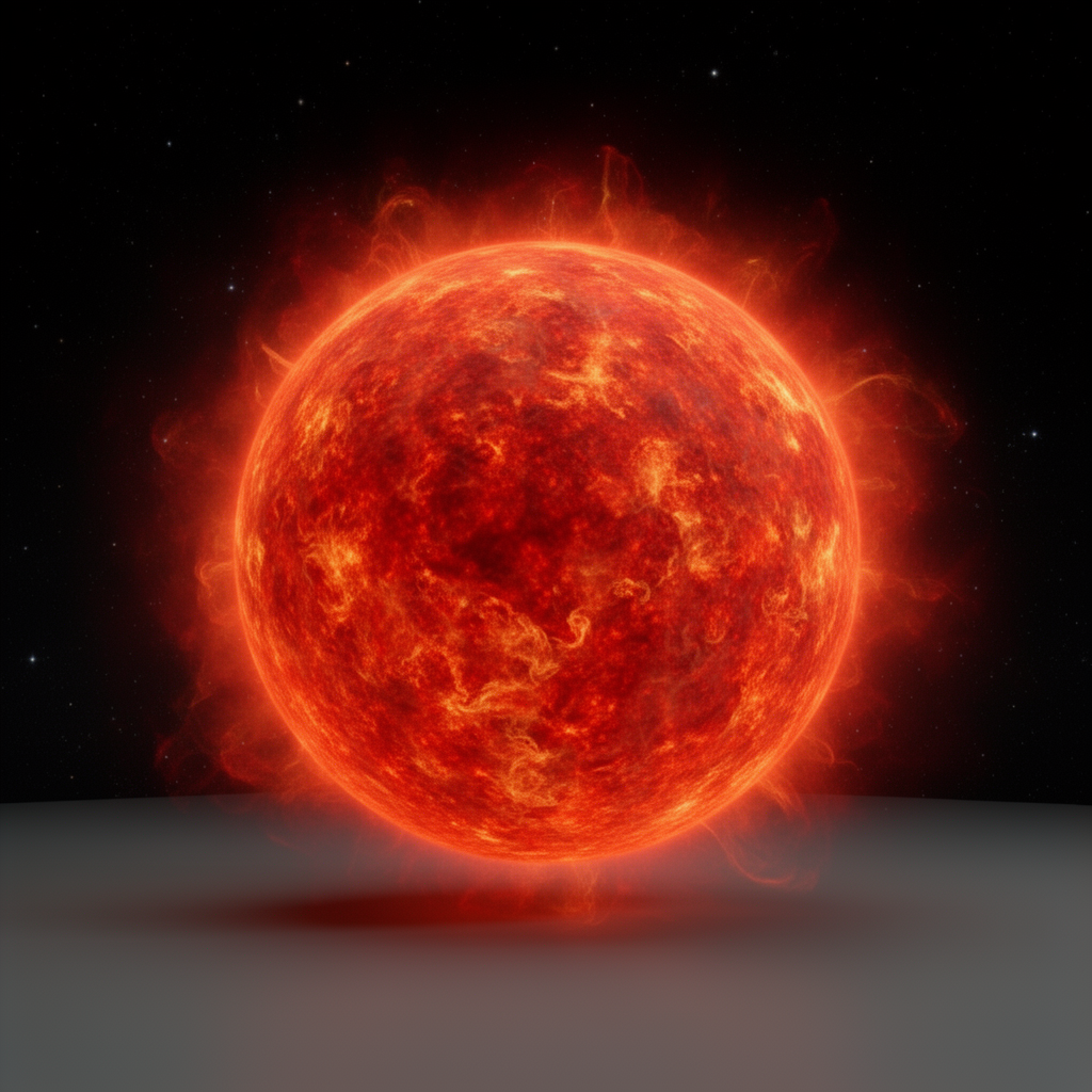 Red Giant Star Model free 3D printable STL