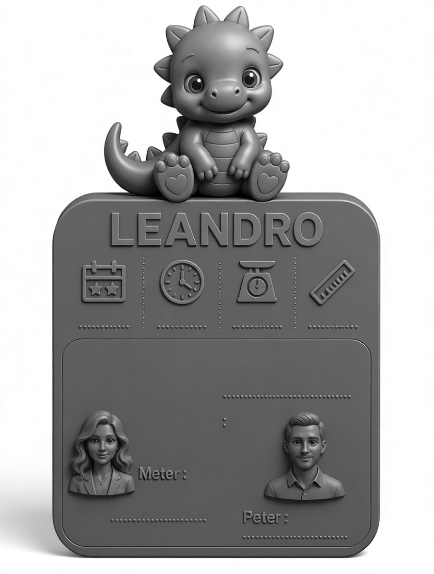 Cute Baby Dinosaur Figurine free 3D printable STL