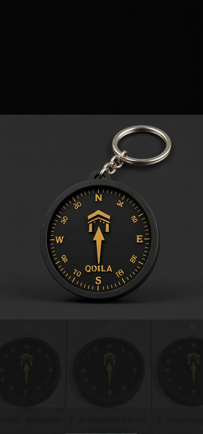 Qokla Compass Keychain free 3D printable STL