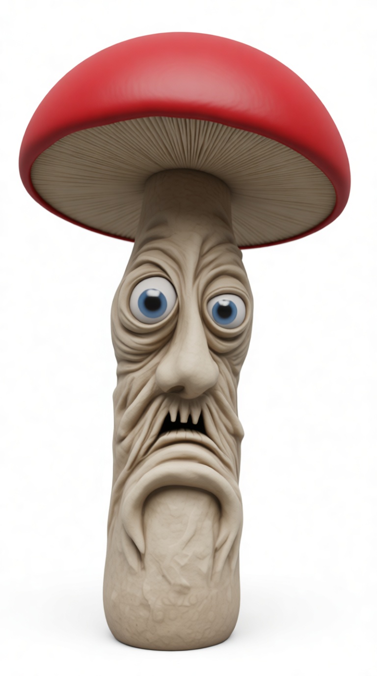 Angry Mushroom Figurine free 3D printable STL