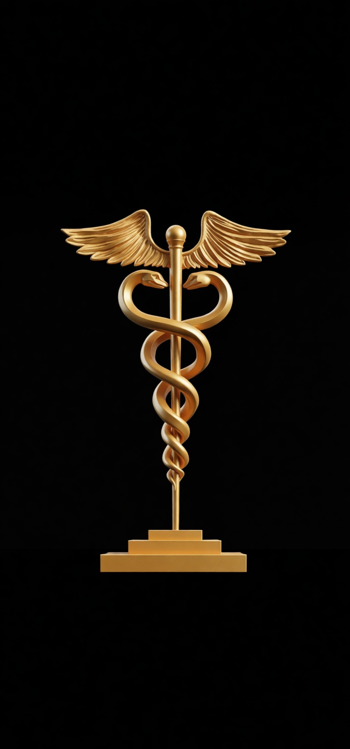 Caduceus Medical Statue free 3D printable STL