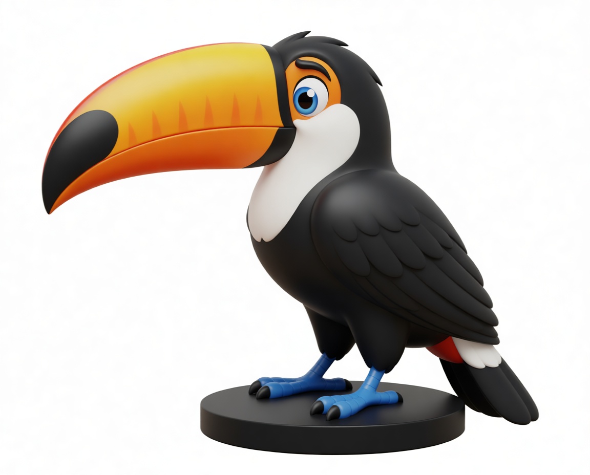Toucan Bird Figurine free 3D printable STL