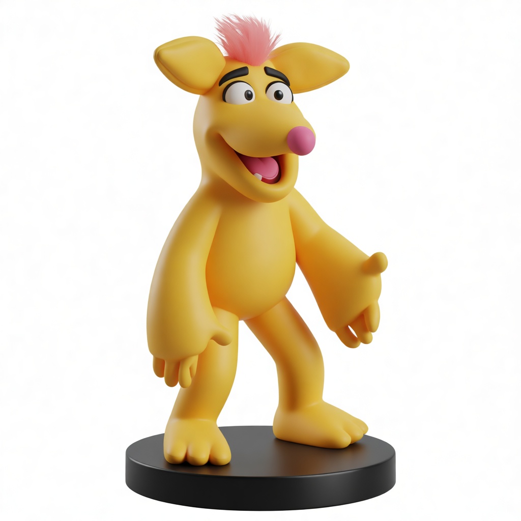 Fraggle Rock Wembley Figurine free 3D printable STL