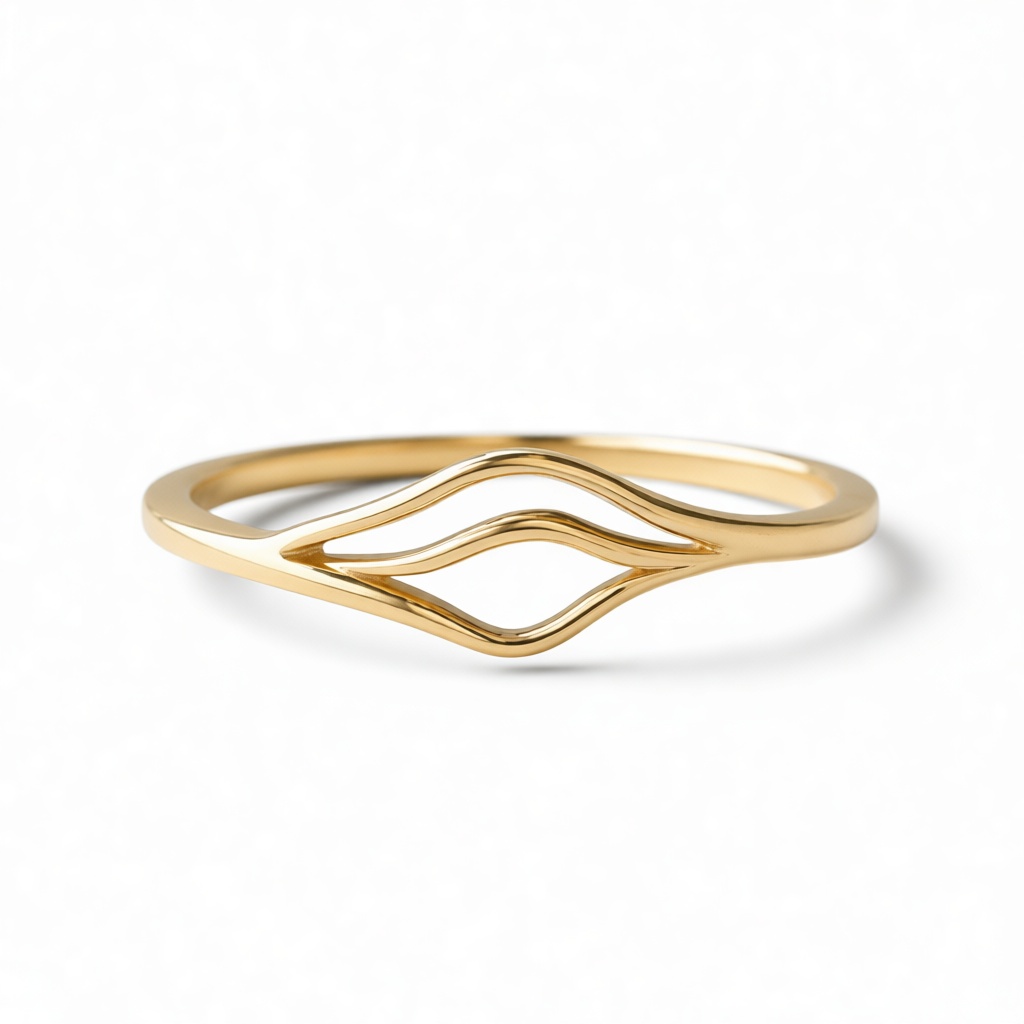 Wave Pattern Ring free 3D printable STL