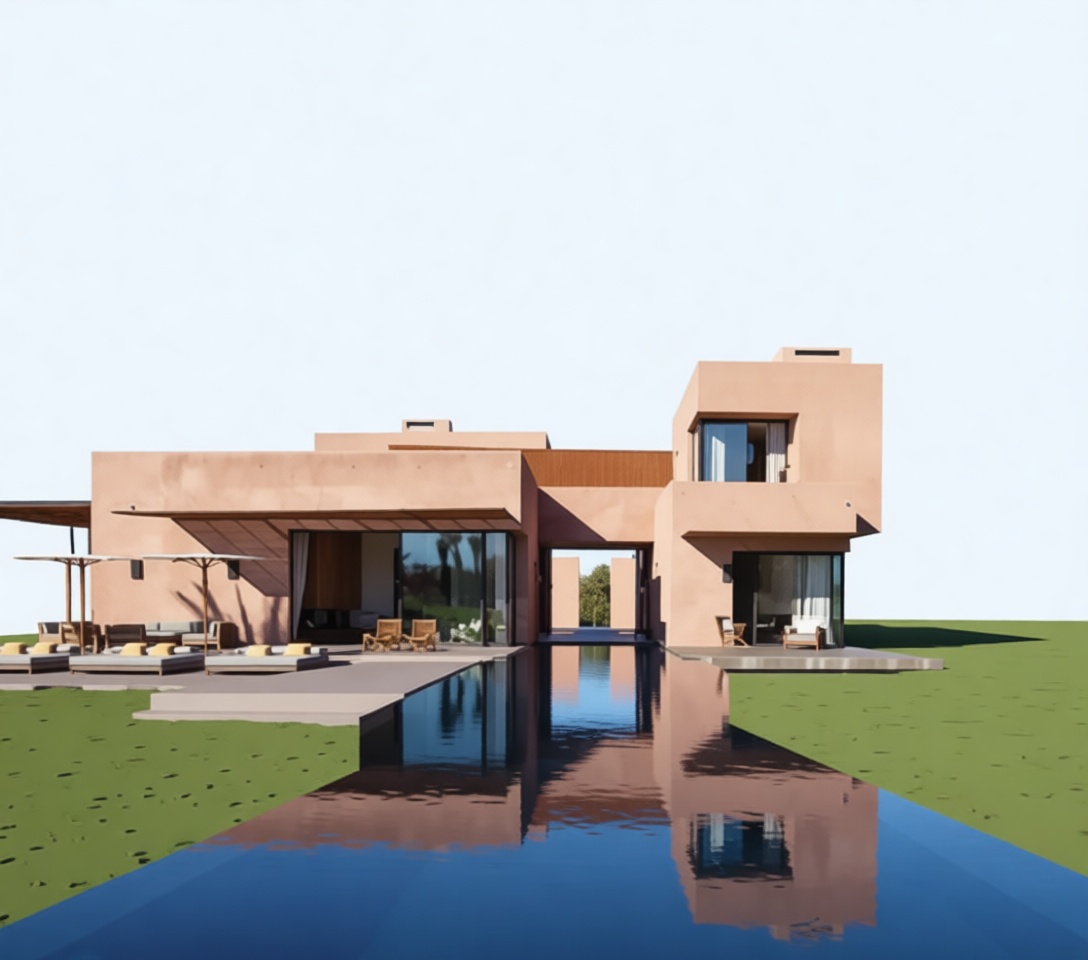 Modern Desert Villa Model free 3D printable STL