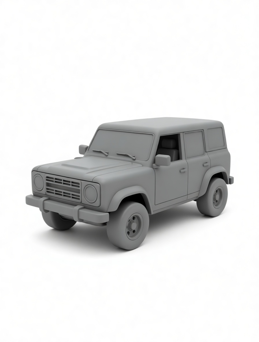 Off-Road SUV Model free 3D printable STL