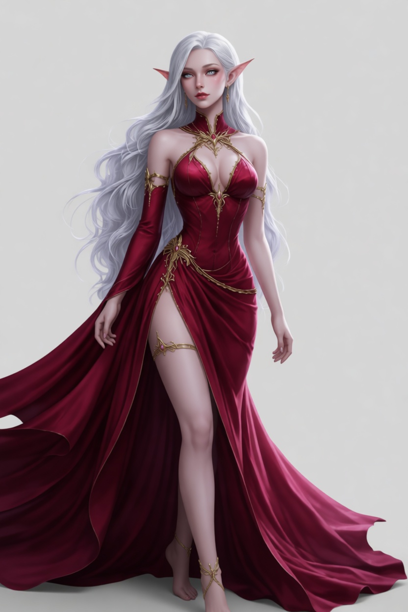 Elven Sorceress Figurine free 3D printable STL