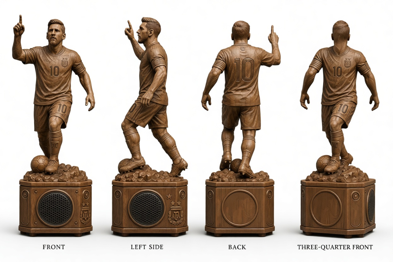 Lionel Messi Figurine free 3D printable STL