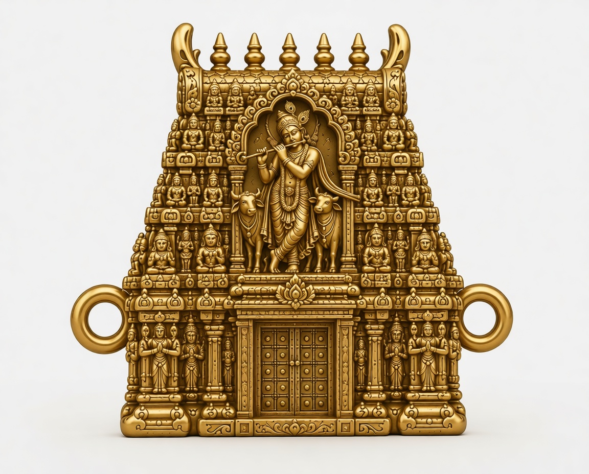 Krishna Temple Gopuram Model free 3D printable STL