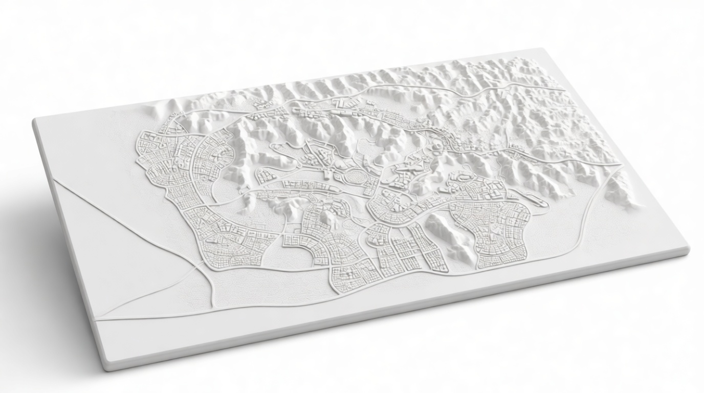 San Andreas Map Model free 3D printable STL