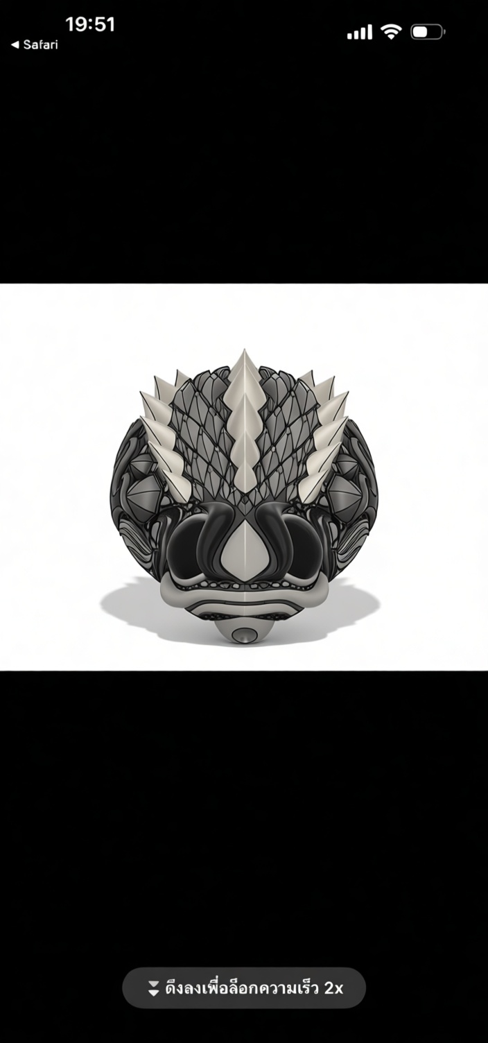 Axolotl Head Figurine free 3D printable STL