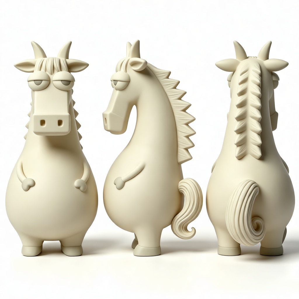 Cartoon Horse Figurine free 3D printable STL