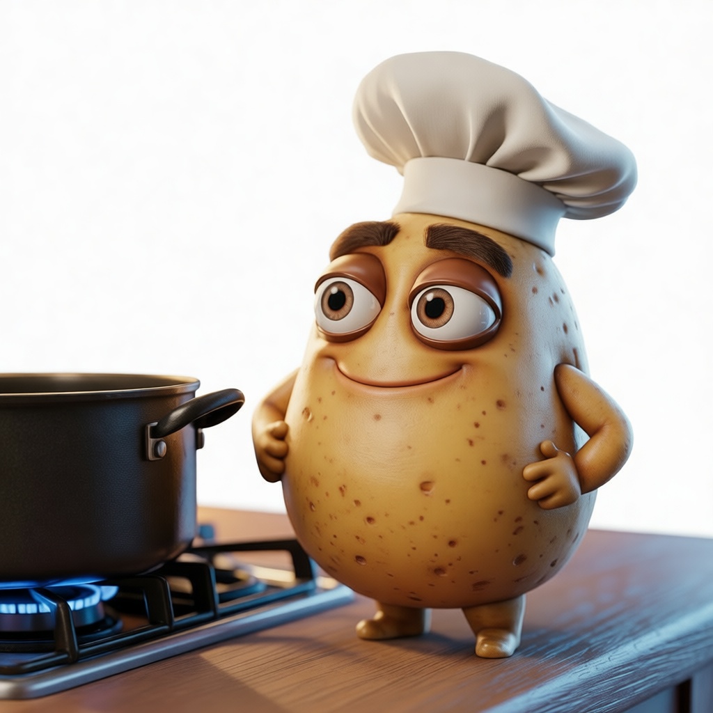 Chef Potato Figurine free 3D printable STL
