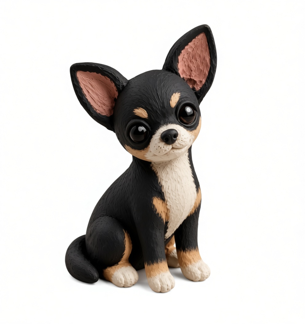 Chihuahua Puppy Figurine free 3D printable STL