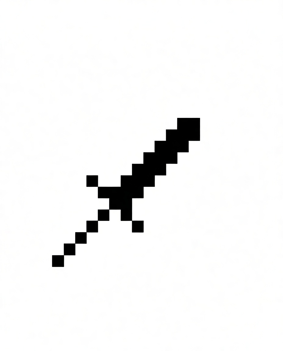Minecraft Sword Model free 3D printable STL