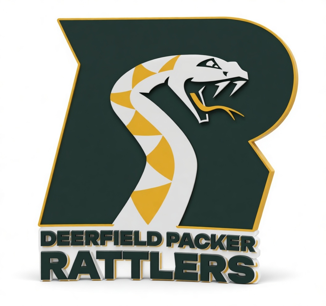 Deerfield Packer Rattlers Logo free 3D printable STL