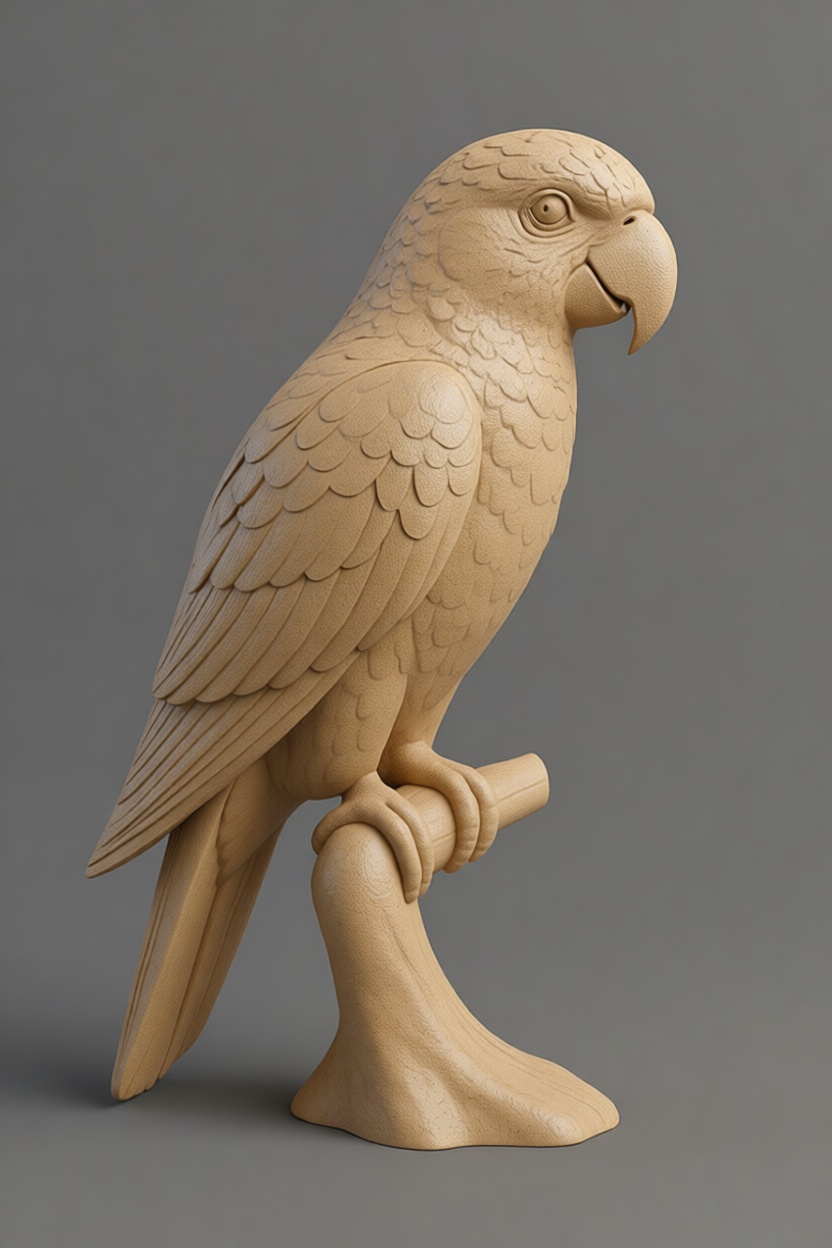 Amazon Parrot Figurine free 3D printable STL