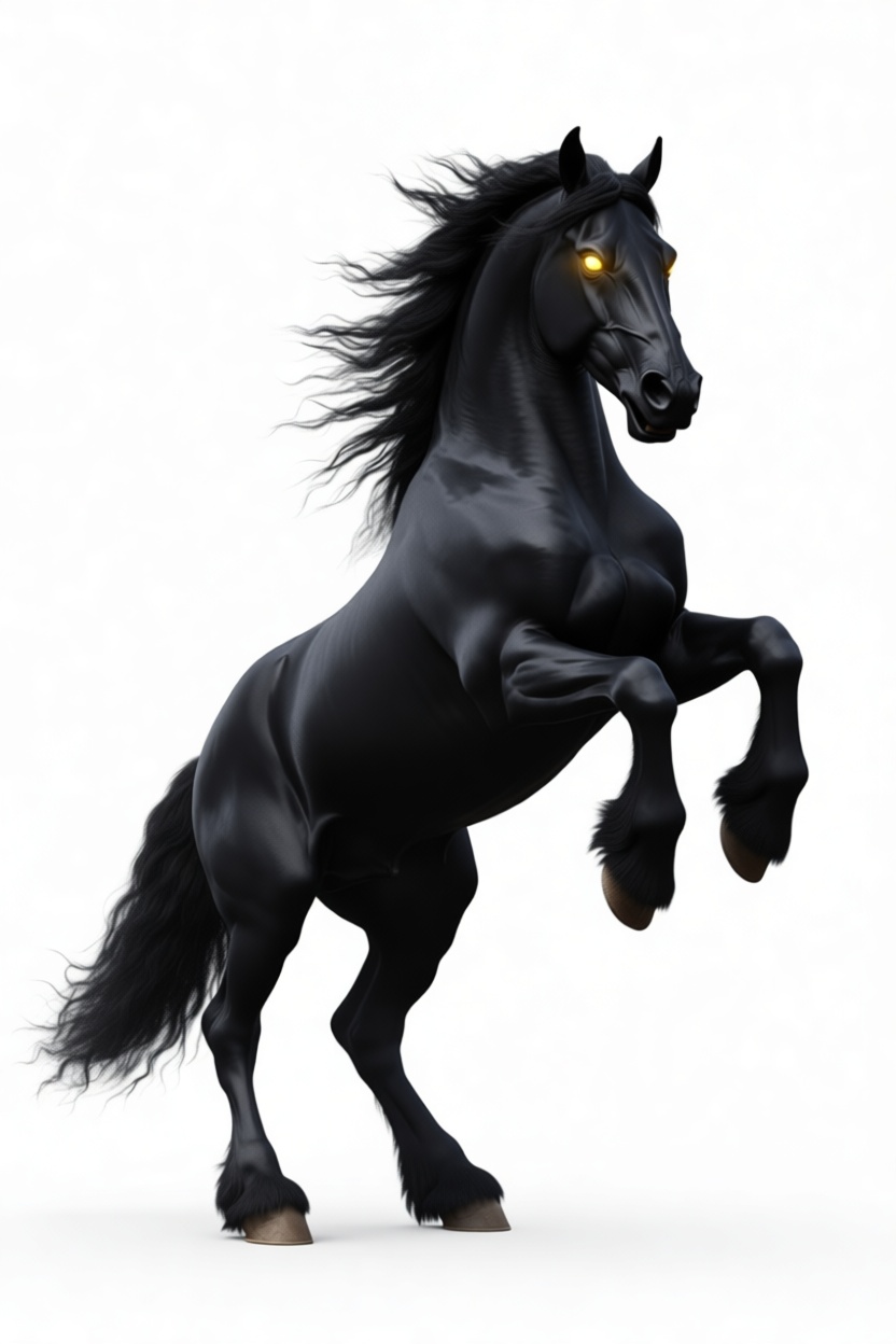 Black Stallion Figurine free 3D printable STL