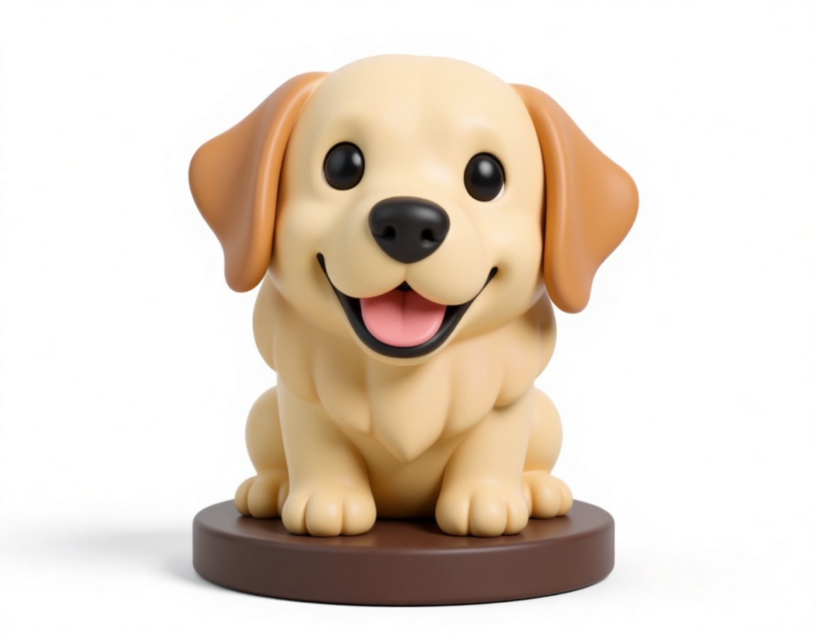 Golden Retriever Figurine free 3D printable STL
