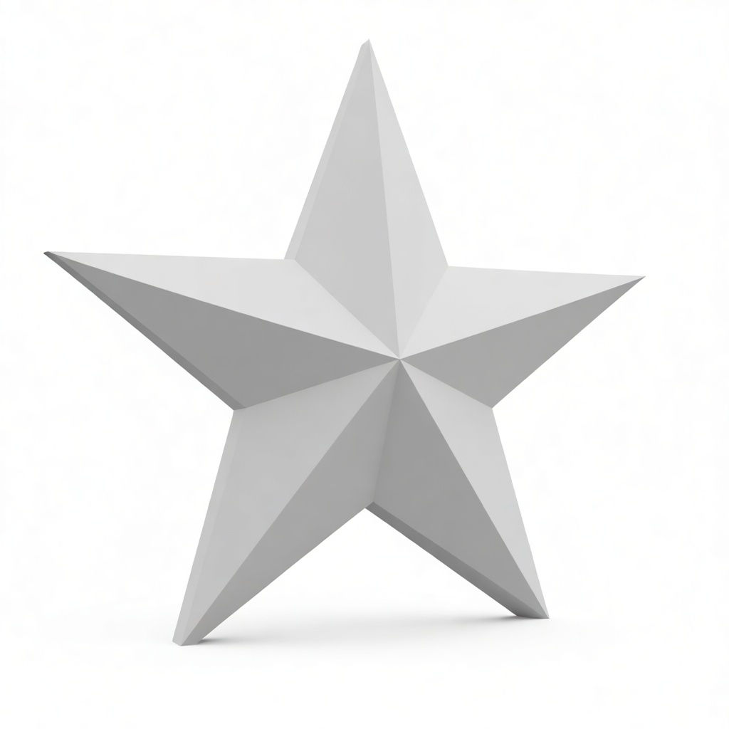 Five-Pointed Star Sculpture free 3D printable STL