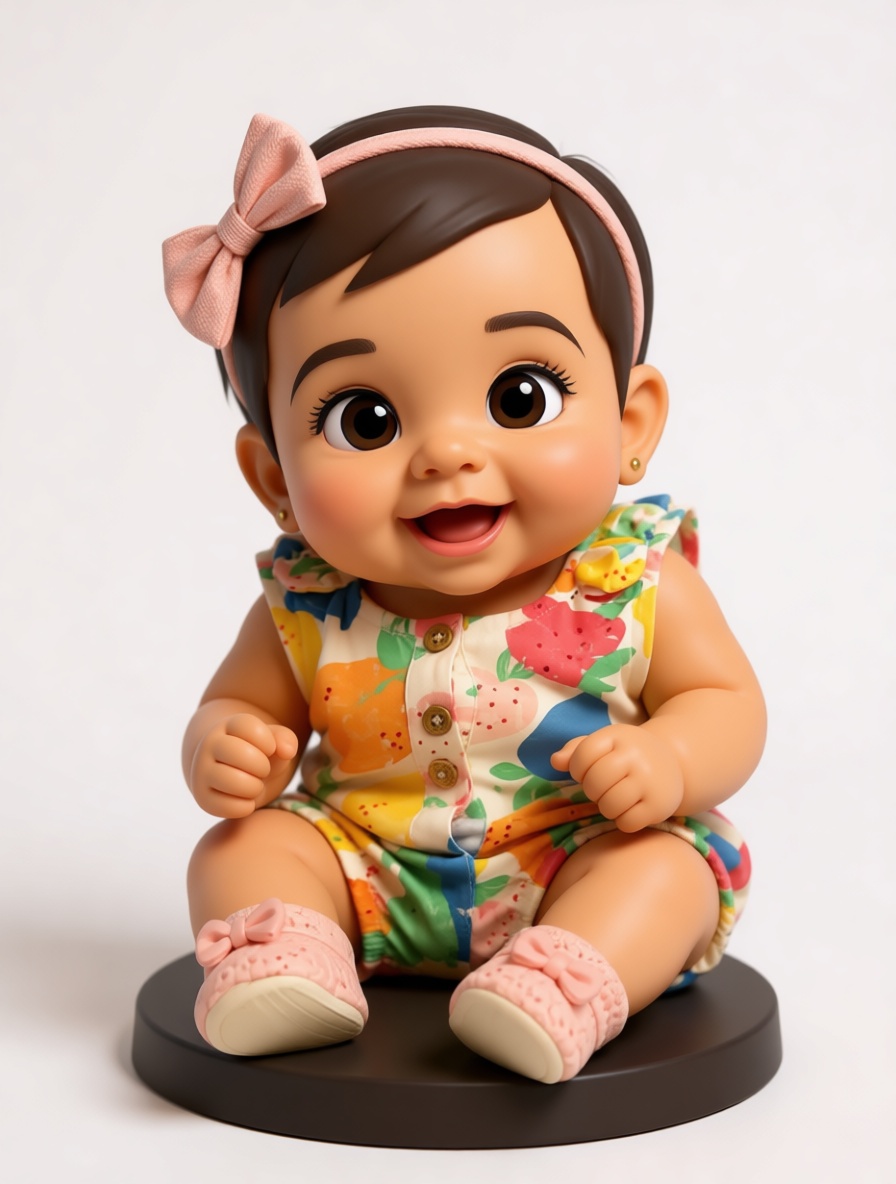Smiling Baby Figurine free 3D printable STL