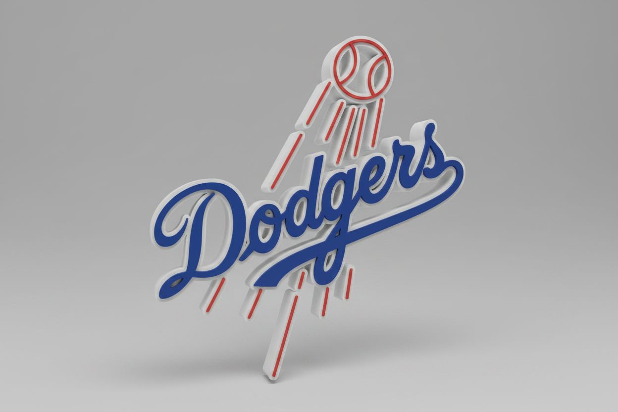 Los Angeles Dodgers Logo free 3D printable STL