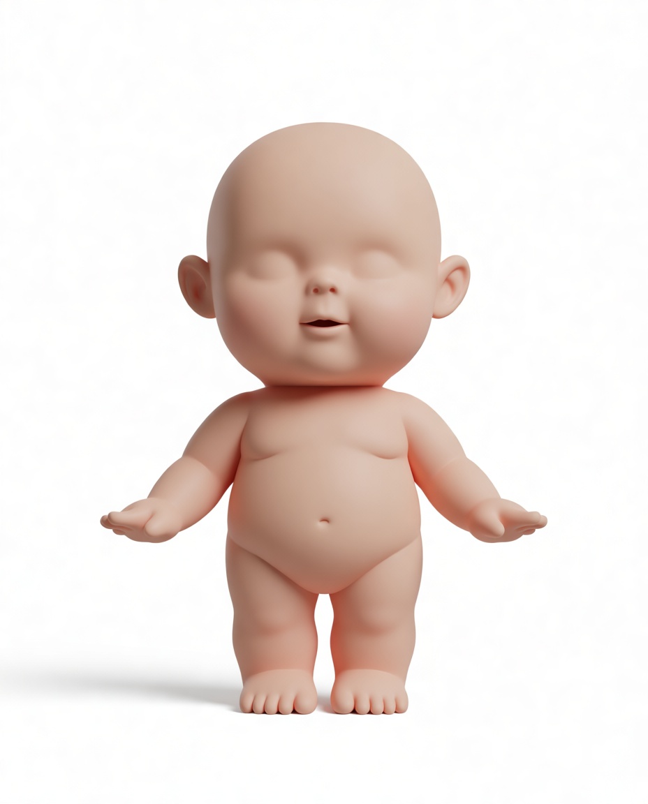 Baby Doll Figurine free 3D printable STL