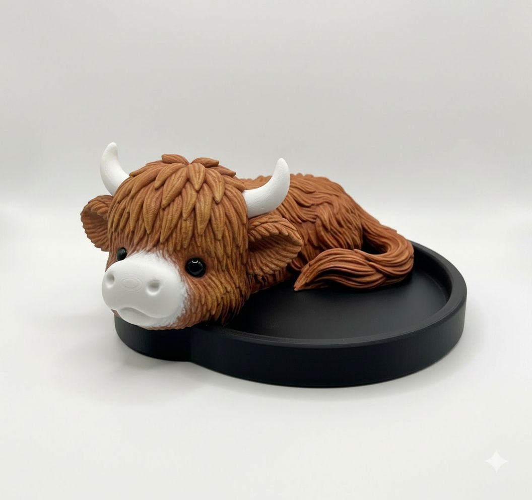 Highland Cow Figurine free 3D printable STL