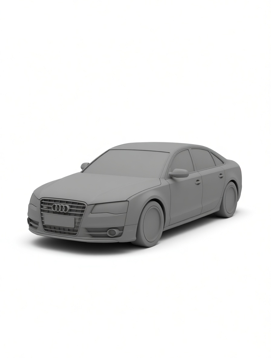 Audi A8 Sedan Model free 3D printable STL