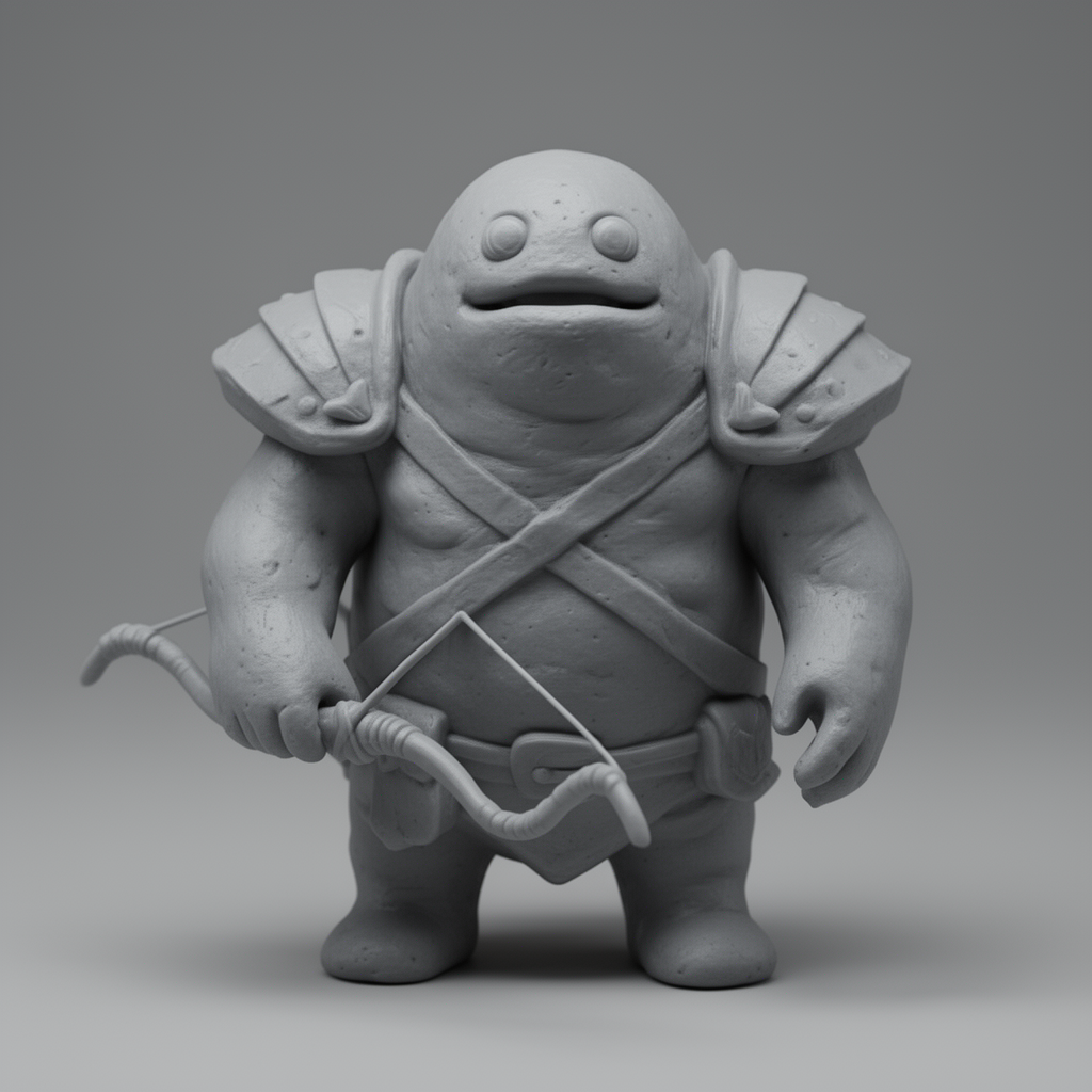 Bread Dough Ranger Figurine free 3D printable STL