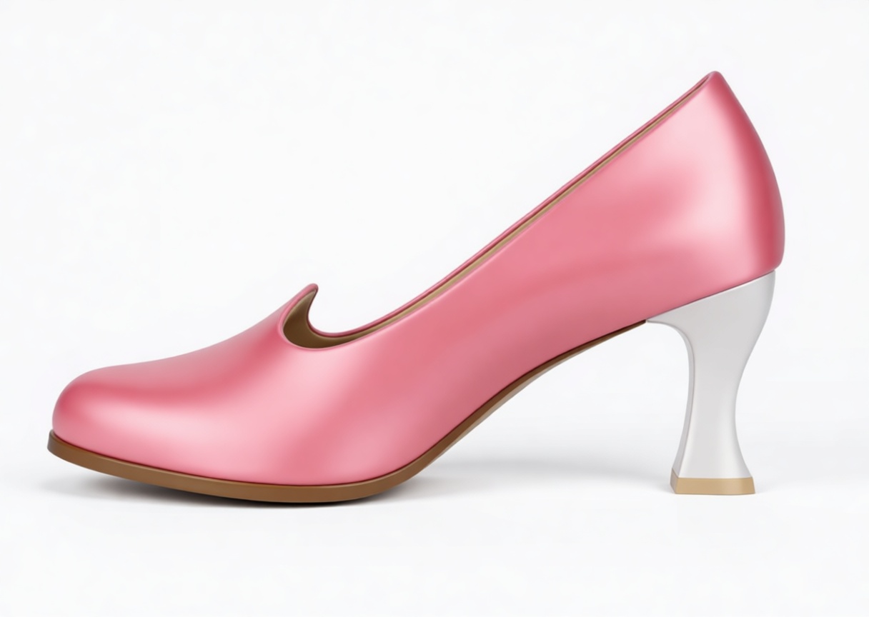 Pink Midheel Pump free 3D printable STL