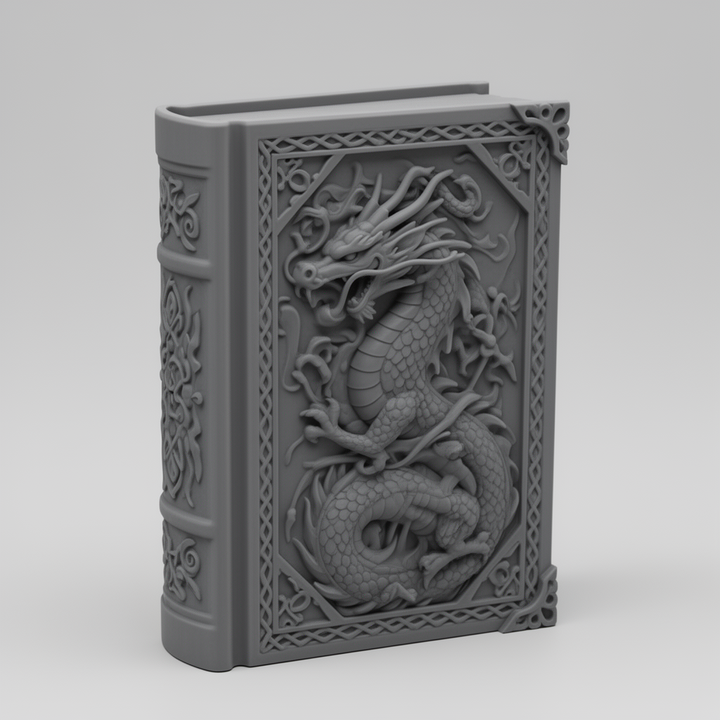 Dragon Storage Box free 3D printable STL