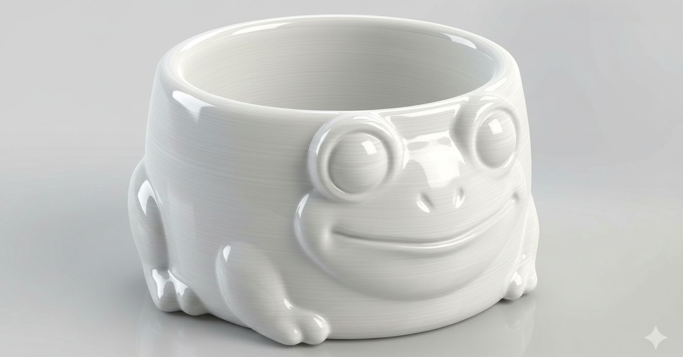 Cute Frog Planter free 3D printable STL