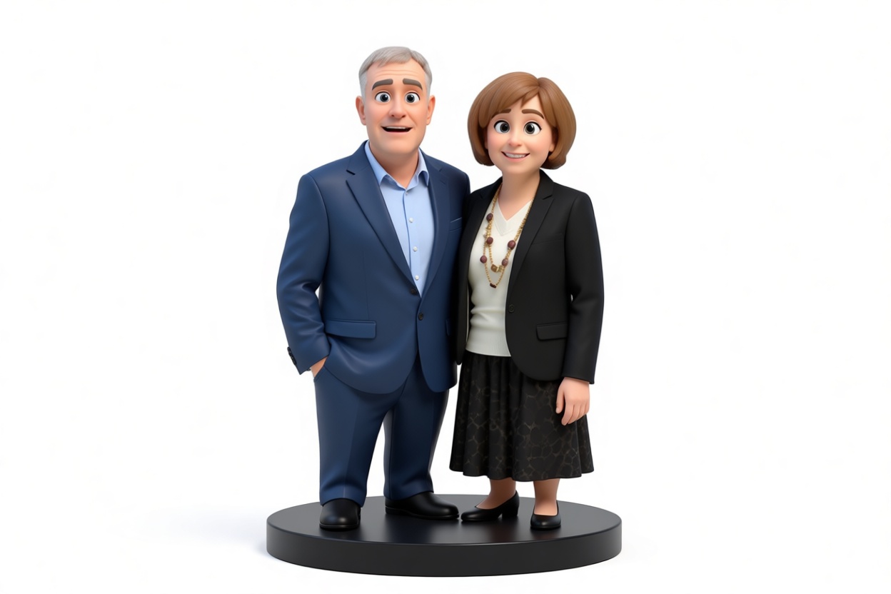 Elderly Couple Figurines free 3D printable STL