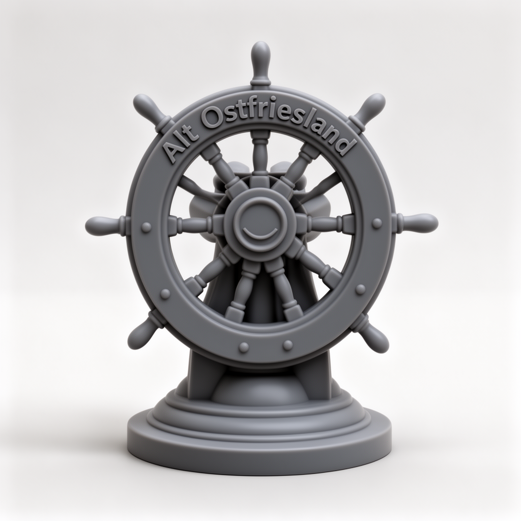 Alt Ostfriesland Ship Wheel free 3D printable STL