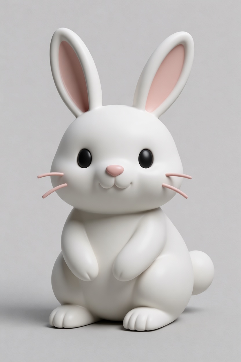 Cute Bunny Figurine free 3D printable STL