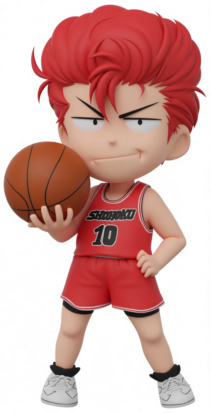 Hanamichi Sakuragi Figurine free 3D printable STL