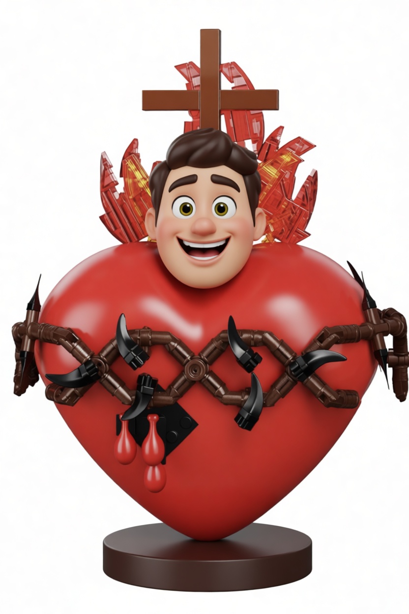 Sacred Heart Statue free 3D printable STL