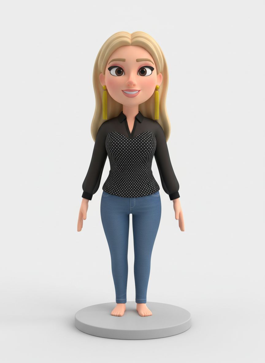 Stylish 3D Character Model free 3D printable STL