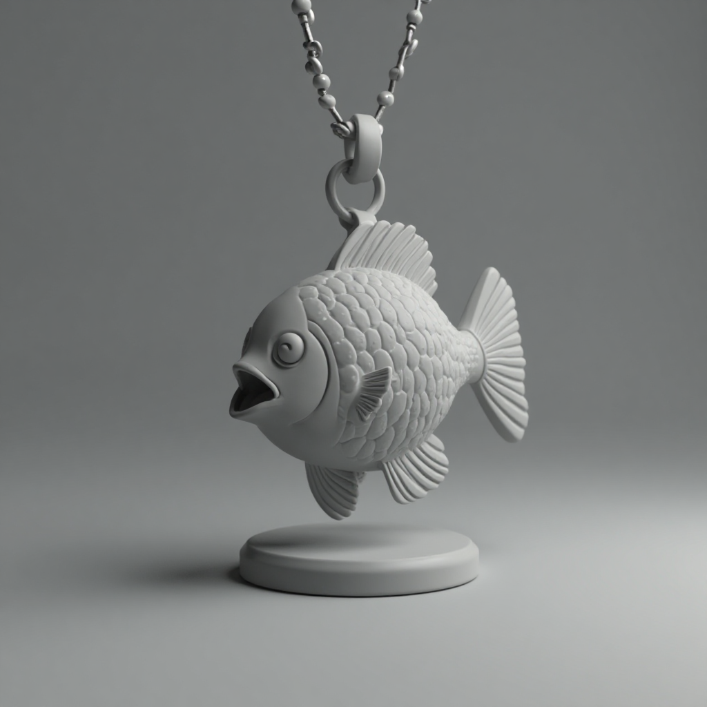 Small Fish Pendant free 3D printable STL