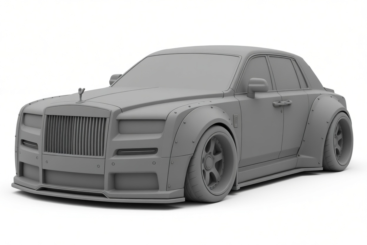 Rolls-Royce Phantom Model free 3D printable STL