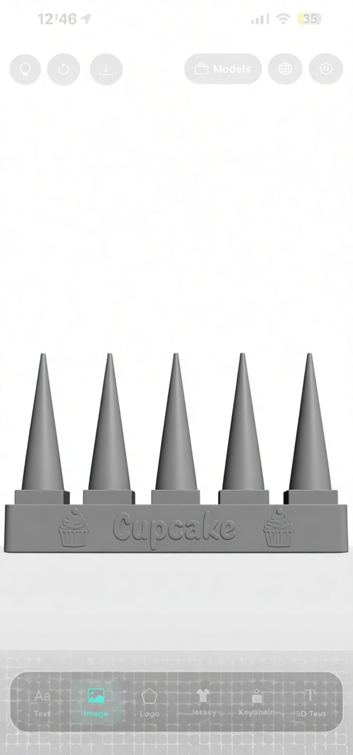 Cupcake Decorating Tips Set free 3D printable STL