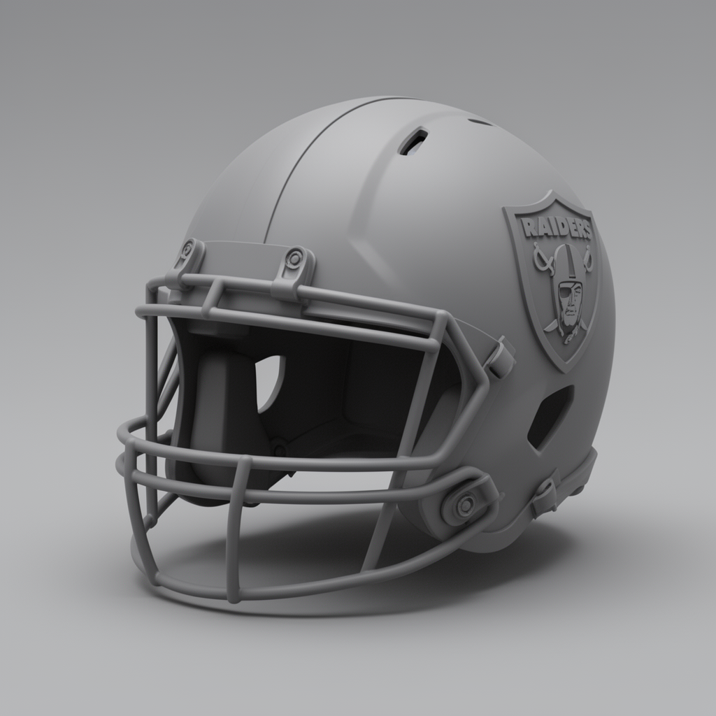 Raiders Helmet Model free 3D printable STL